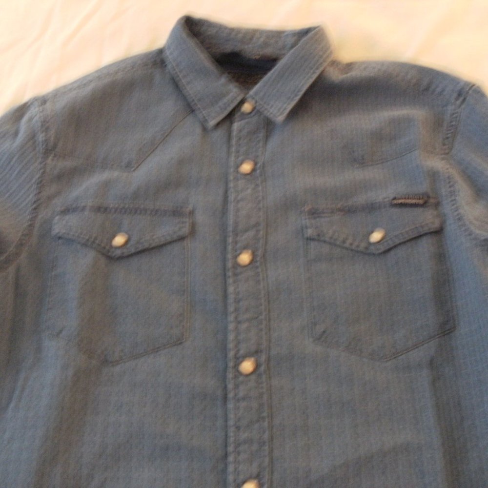 Men's Superdry denim long sleeved shirt